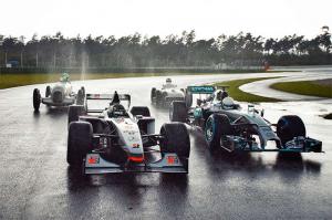 Mercedes привезла в Хоккенхайм исторические машины