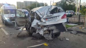 Жуткое ДТП в Алматы: 1 человек погиб, 6 пострадали