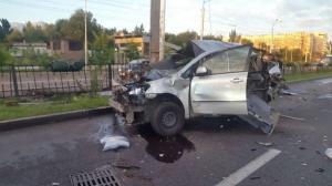 Жуткое ДТП в Алматы: 1 человек погиб, 6 пострадали