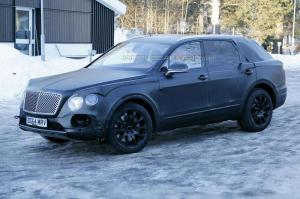 Шпионские снимки Bentley Bentayga 2016 года 