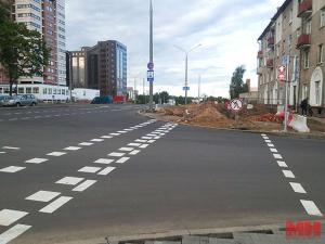 Улицы Харьковскую и Либкнехта связала новая дорога 