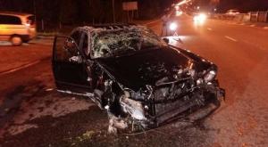 Автомобиль перевернулся в ходе ДТП на ВОАД