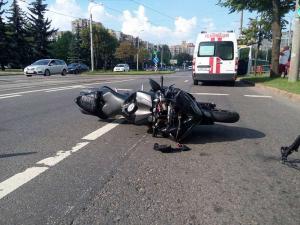 В Минске байкер насмерть сбил женщину-пешехода 