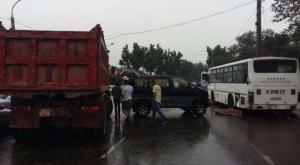 Пешеход погиб в массовом ДТП напротив ТЦ Мерей в Алматы 
