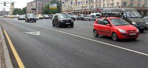 В Москве введут 100 километров новых выделенных полос