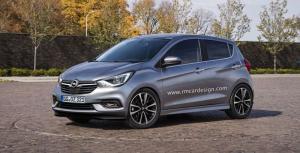 Опубликованы рендеры обновленного Opel Karl 2017 года