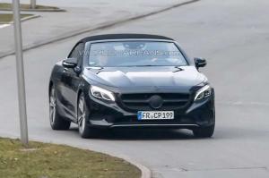Шпионские снимки Mercedes-Benz S-Class Cabriolet 2016 года 
