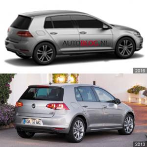 Опубликованы первые изображения обновленного Volkswagen Golf 