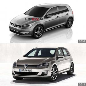 Опубликованы первые изображения обновленного Volkswagen Golf 