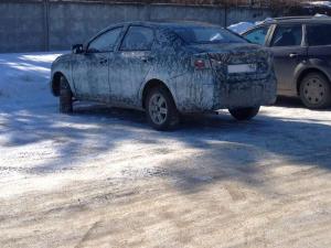 Lada Vesta поймали на камеру
