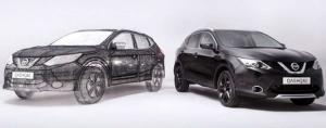 Копию Nissan Qashqai напечатали с помощью 3D-ручки