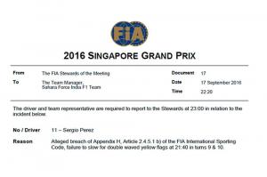 Гонщики Force India могут быть оштрафованы