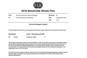 Феттелю сменили силовую установку и коробку передач