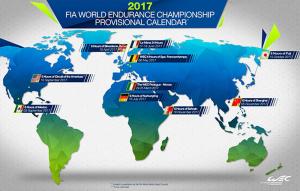 Опубликован календарь FIA WEC на 2017 год