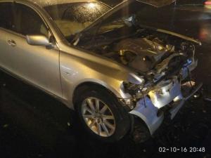 Авто влетело в арык в результате массового ДТП в Алматы