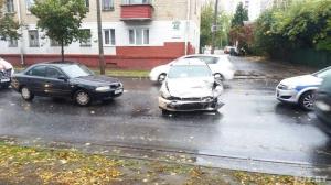 В Минске водитель Mitsubishi не пропустил Fiat: один человек пострадал 