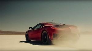 Honda нарисовала геоглиф с помощью суперкара NSX