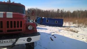 В Приамурье перевернулся «КамАЗ» с 14 вахтовыми рабочими, серьезно пострадали пятеро