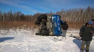 В Приамурье перевернулся «КамАЗ» с 14 вахтовыми рабочими серьезно пострадали пятеро 