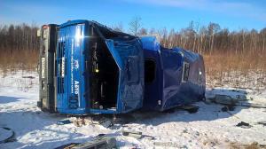 В Приамурье перевернулся «КамАЗ» с 14 вахтовыми рабочими серьезно пострадали пятеро 