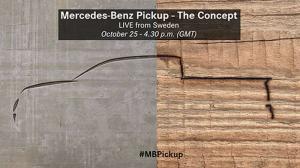 В Сети появился первый тизер пикапа Mercedes-Benz