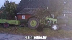 В Гродненском районе тракторист погиб под опрокинувшимся самодельным трактором 