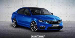Опубликован рендер обновленной Skoda Octavia RS