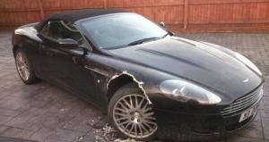 Собака сжевала крыло дорогого Aston Martin