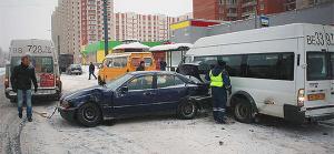 За сутки в Москве произошло более 560 ДТП