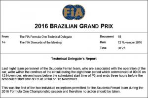 В Ferrari нарушили правило комендантского часа