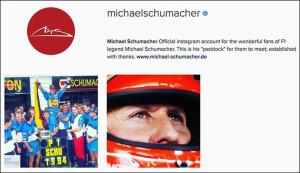 Официальная страница Михаэля Шумахера в Instagram