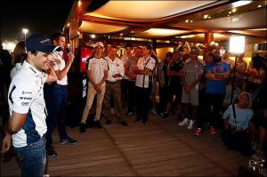 Массе устроили торжественные проводы в Williams