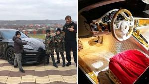 Дети Кадырова подарили своему тренеру на день рождения Porsche Panamera
