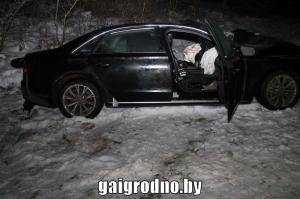 В Ивьевском районе лоб в лоб столкнулись Audi и Daewoo: один человек погиб, трое — пострадали