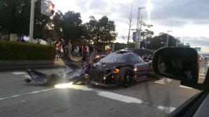 Авария Pagani Zonda и Maybach 