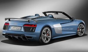 Рендеры Audi R8 V10 Plus Spyder 