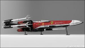 Истребители X-wing в цветах Формулы 1 