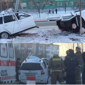 Вечером 14 января в Кокшетау произошла серьезная авария в результате которой погибли двое молодых людей. 