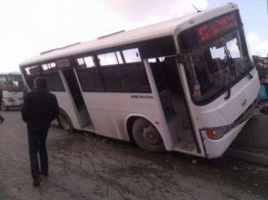 Тяжелая автобусная авария в Баку
