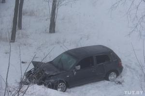 В Гомеле водитель VW уходил от погони на скорости 120 км/ч и попал в ДТП