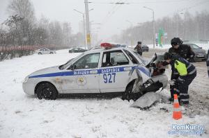 В Бобруйске автомобиль ГАИ снова попал в ДТП