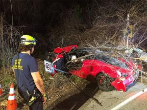 Пьяный водитель разбил вдребезги Ferrari за $400 тысяч