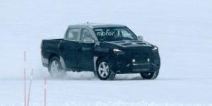 Обновленный SsangYong Actyon Sports впервые попал в объективы фотокамер