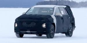 Прототип нового поколения Hyundai Santa Fe выехал на испытания
