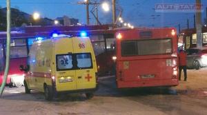 В Казани столкнулись два автобуса