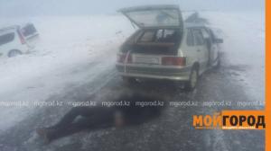 Водитель погиб в лобовом столкновении на трассе в ЗКО 