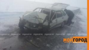 Водитель погиб в лобовом столкновении на трассе в ЗКО 