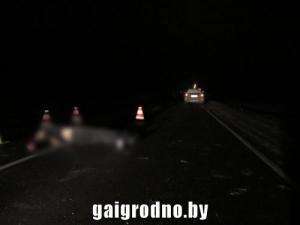 В Островецком районе Audi переехала лежащего на дороге пьяного мужчину. Он погиб