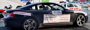В Женеве разбили BMW M6 в знак протеста