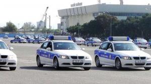 Полицейский автомобиль устроил аварию в Баку